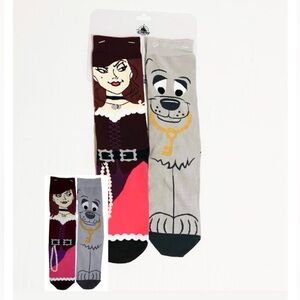 Disney Pirates of the Caribbean Redd And Prison Dog Socks Size M